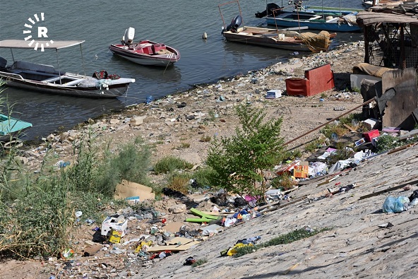  صور .. النفايات تغطي ضفاف نهر دجلة الخير!!     Dijlatalcher