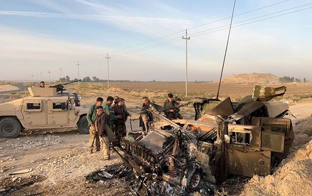 استشهاد ٥ من قوات البيشمركة وإصابة ٤ آخرين في هجوم داعش على كرميان Peshmarga.J