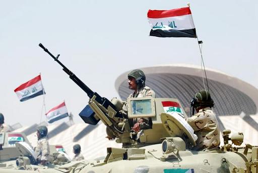  الجيش العراقي يحصل على المرتبة ٣٤ بين جيوش العالم             (السومرية نيوز) - أعلنت وزارة الدفاع، اليوم الاحد، حصول الجيش العراقي على المرتبة الرابعة والثلاثين بين جيوش العالم.  وذكرت الوزارة في بيان ورد لـ السومرية نيوز، انه "بناءً على التقرير الذي نش A.Aj.4