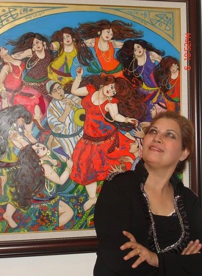 ​ الفنانة التشكيلية العراقية الكبيرة الراحلة الدكتورة وسماء الاغا Wasmaa.1