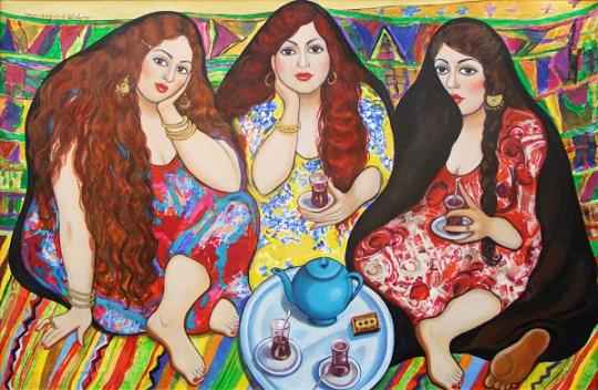 ​ الفنانة التشكيلية العراقية الكبيرة الراحلة الدكتورة وسماء الاغا Wasmaa.8