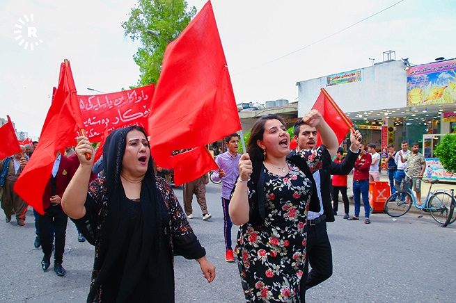 صور.. مسيرة في أربيل بمناسبة يوم العمال العالمي Rozhi-krikare-11