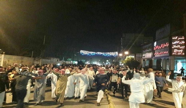 تظاهرة حاشدة في جنوب إيران تطالب بـ"طرد العراقيين" Abadann